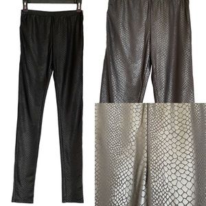 Christina Karin Snakeskin Print Leggings S